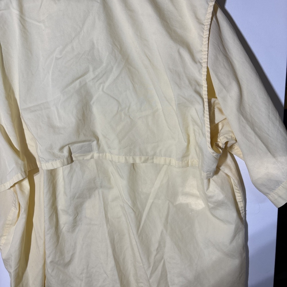 World Wide Sportsman Fishing Shirt 2XL Yellow Vented Mesh Lined Outdoor - Picture 14 of 16